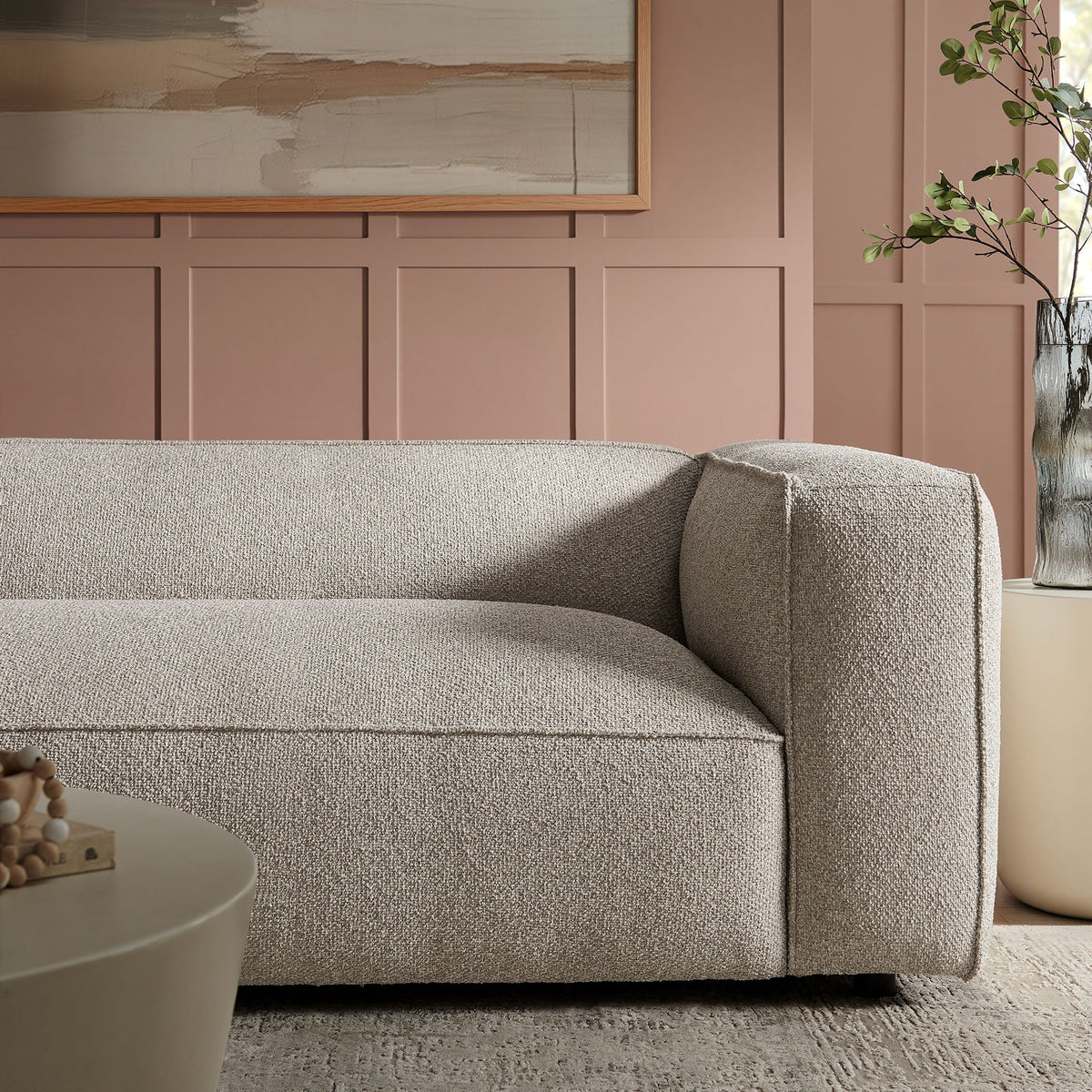 Auren 88 Inch Lattice Bouclé Upholstered Sofa by Modway, photo 27 of 27