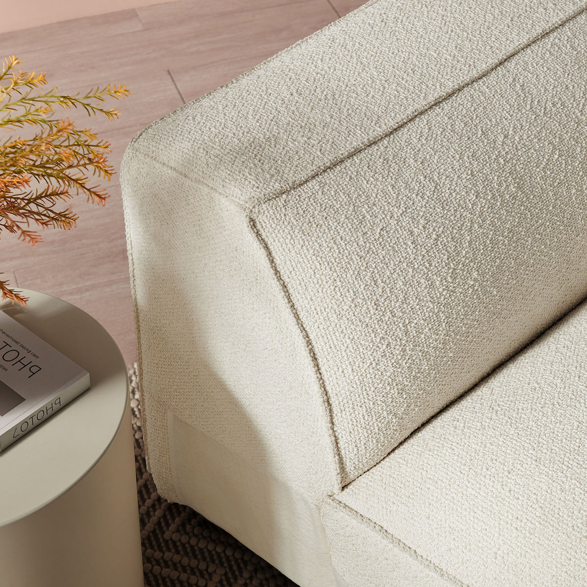 Auren Lattice Bouclé Upholstered Modular Right-Facing Arm Chair by Modway, photo 9 of 27