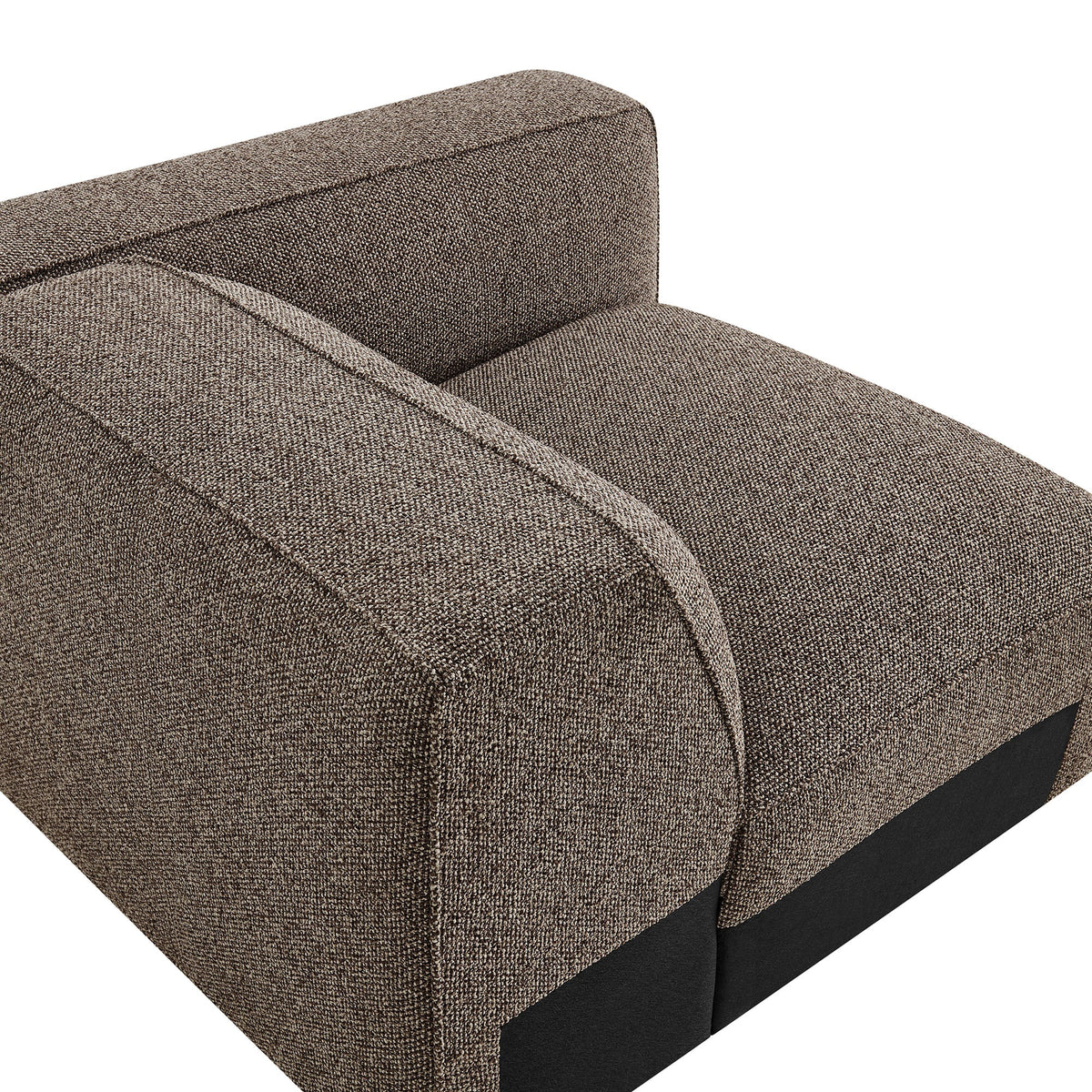 Auren Lattice Bouclé Upholstered Modular Right-Facing Arm Chair by Modway, photo 16 of 27