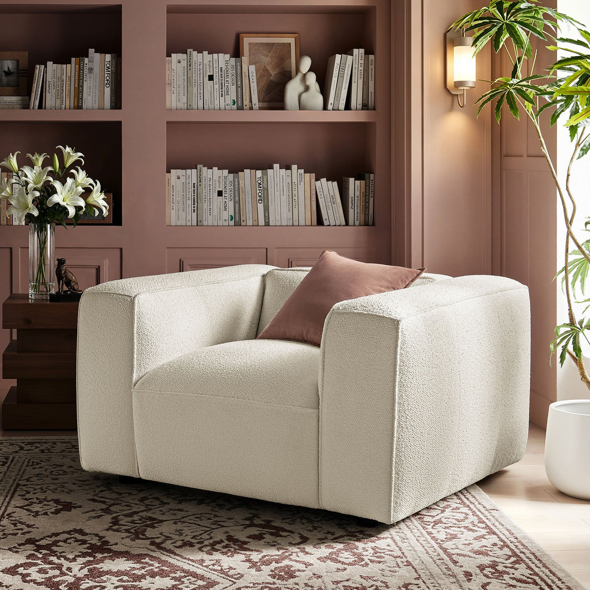 Auren Lattice Bouclé Upholstered Accent Chair by Modway, photo 8 of 27