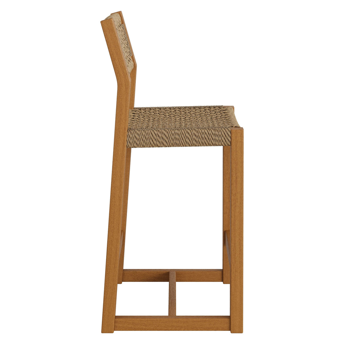Reed 40 Inch Outdoor Patio Outdoor Teak Wood Counter Stool by Modway, photo 4 of 9
