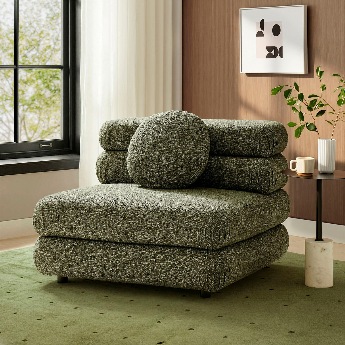 Jubilee Upholstered Modular Armless Chair by Modway, photo 19 of 22