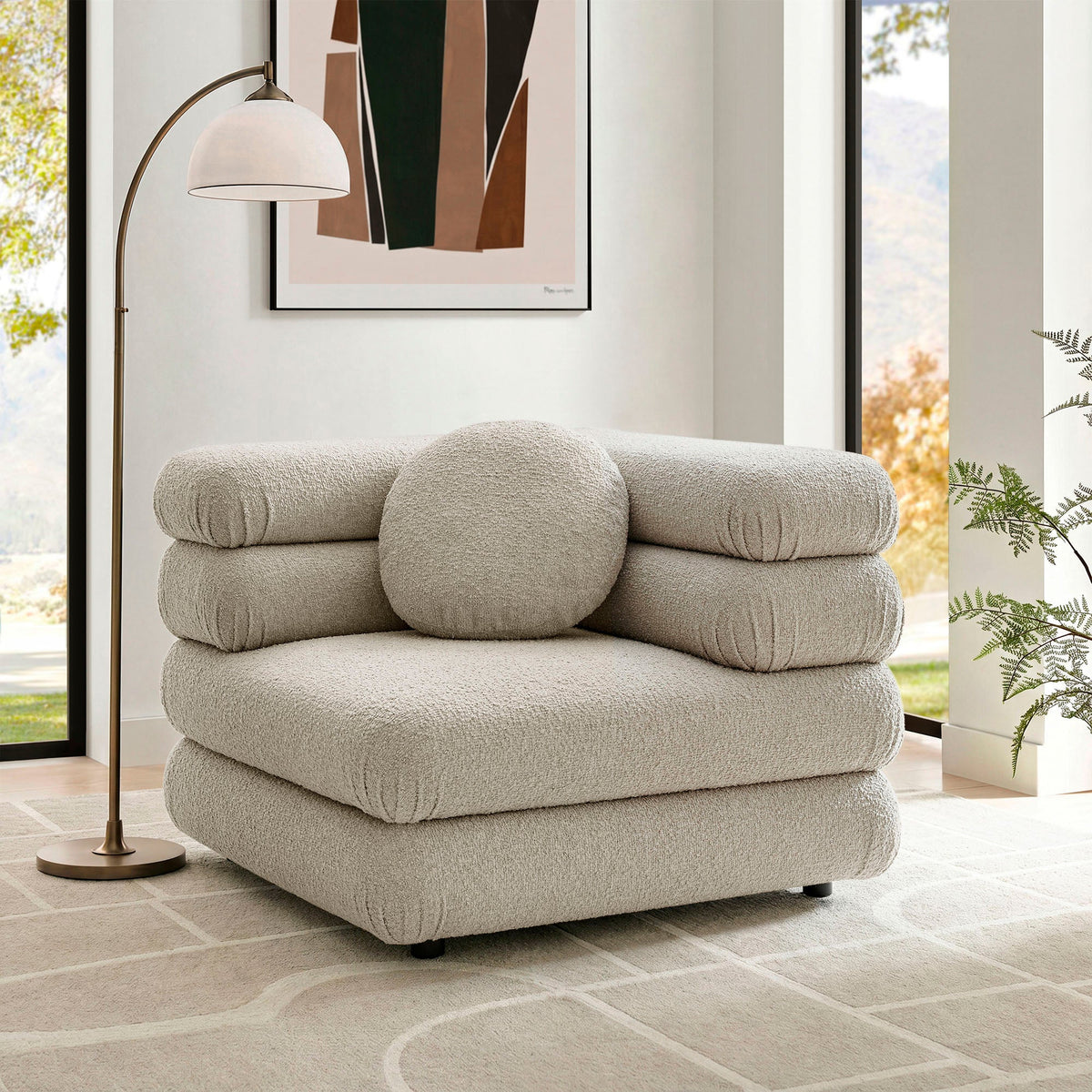 Jubilee Upholstered Modular Corner Chair by Modway, photo 7 of 20