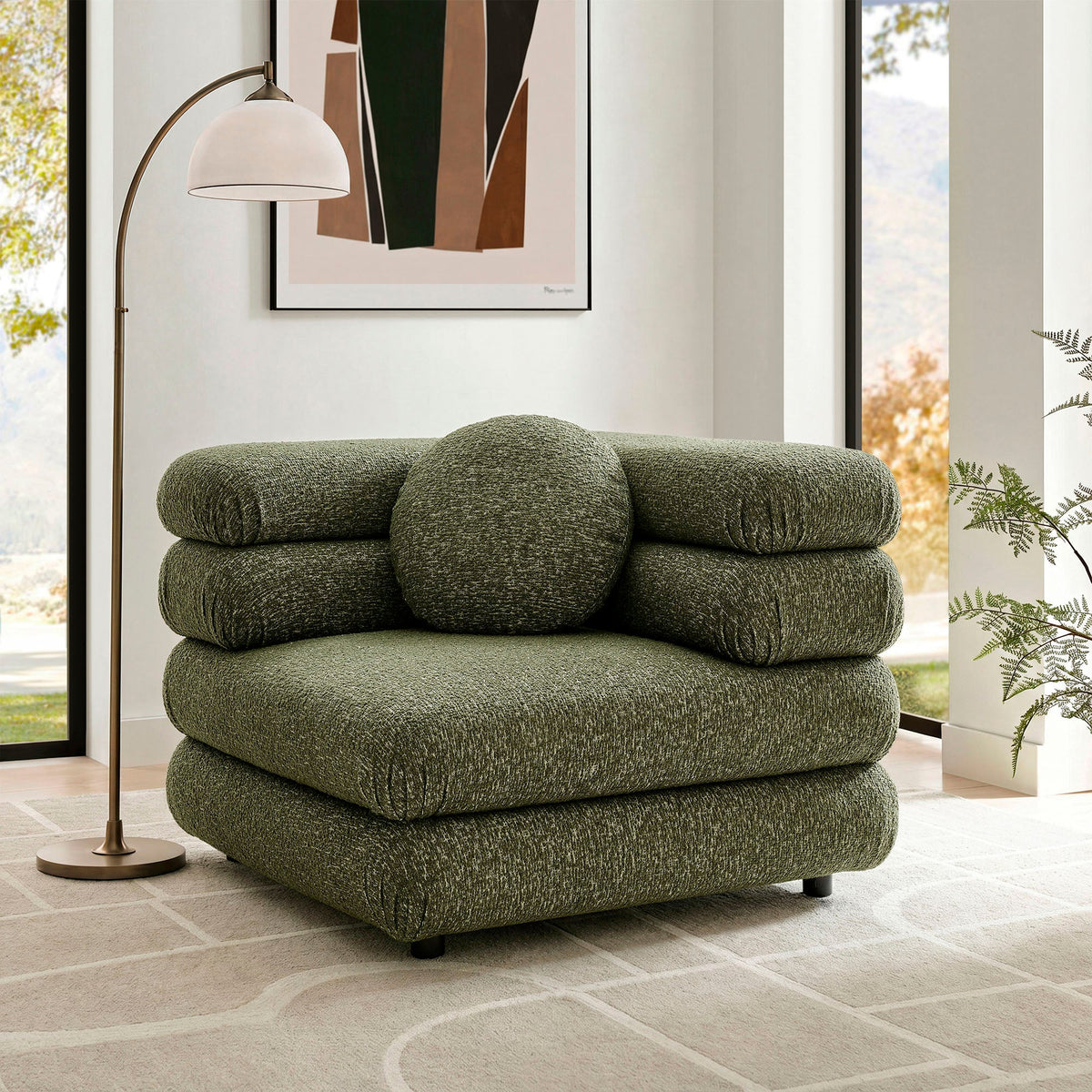 Jubilee Upholstered Modular Corner Chair by Modway, photo 17 of 20