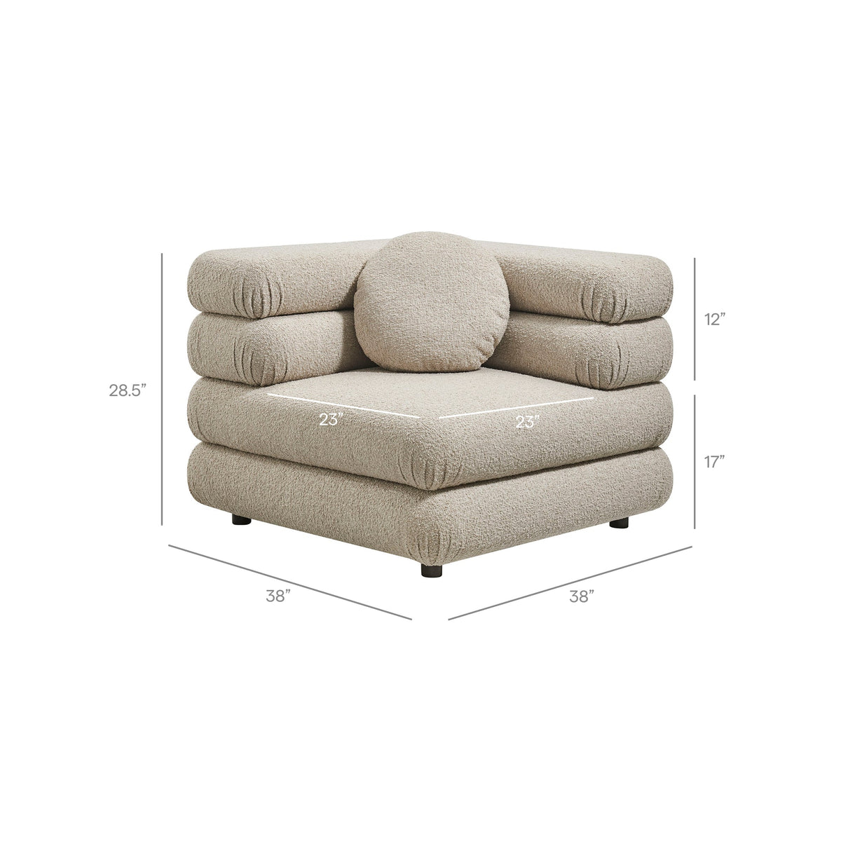 Jubilee 5-Piece Upholstered Modular L-Shaped Sofa Set by Modway, photo 4 of 28