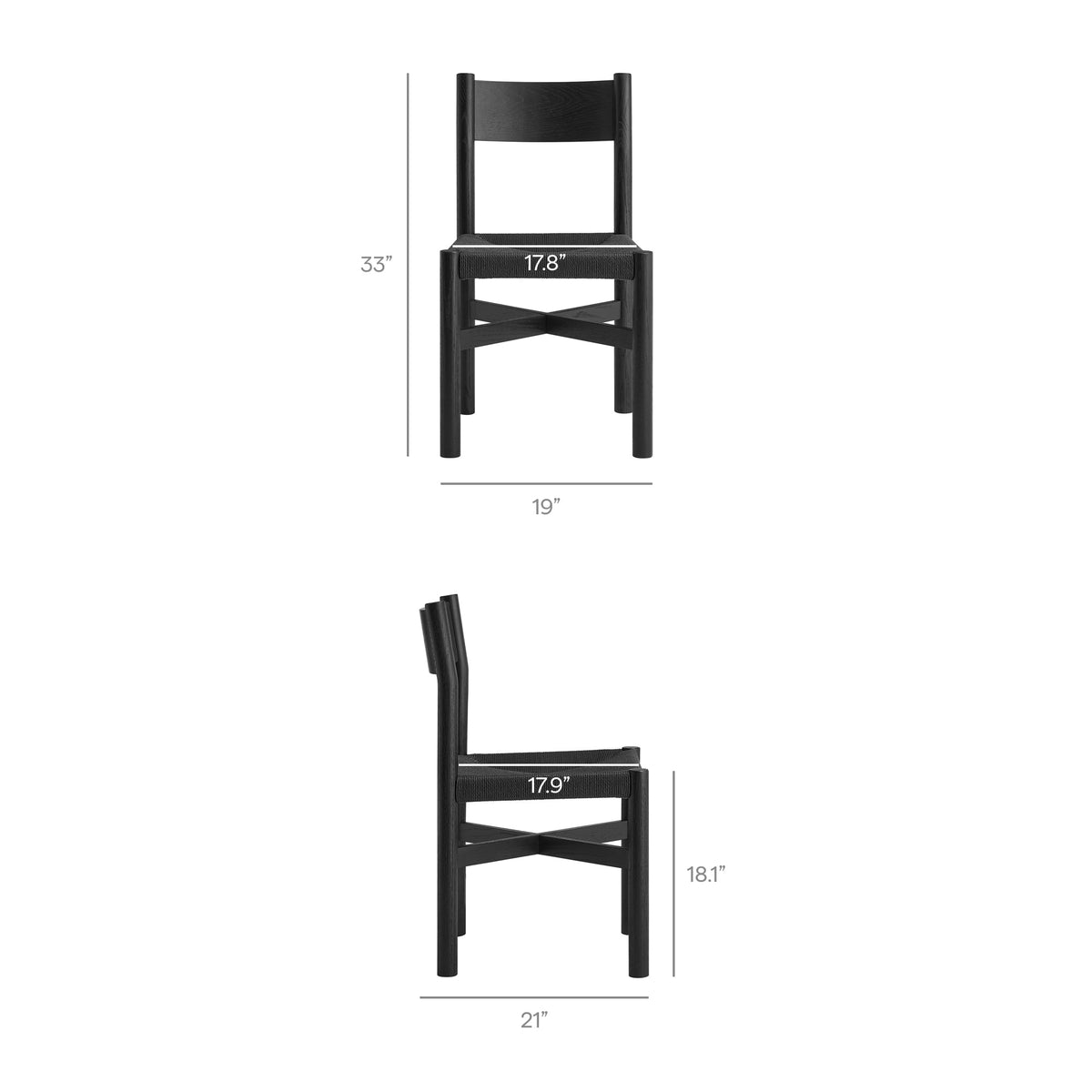 Alvia 6-Piece Oak Wood Dining Table and Seating Set by Modway, photo 2 of 16