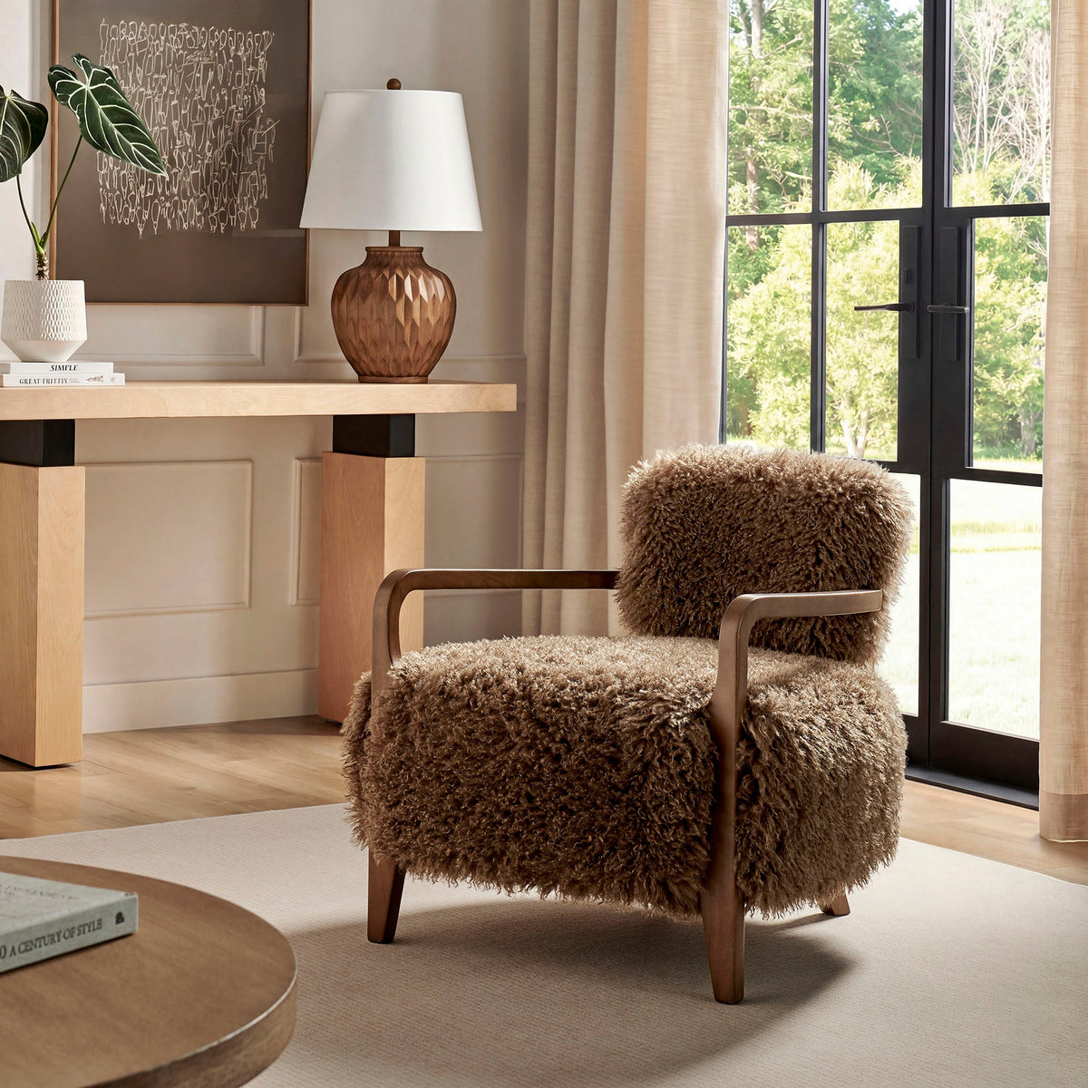 Zinnia Faux Fur Accent Chair by Modway, photo 8 of 18