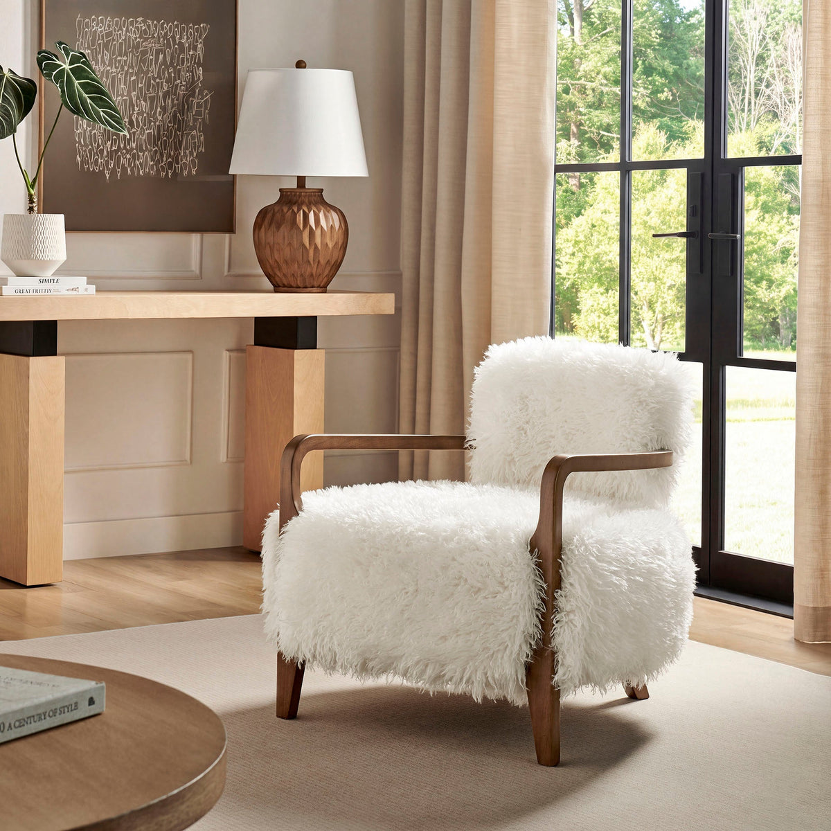 Zinnia Faux Fur Accent Chair by Modway, photo 17 of 18