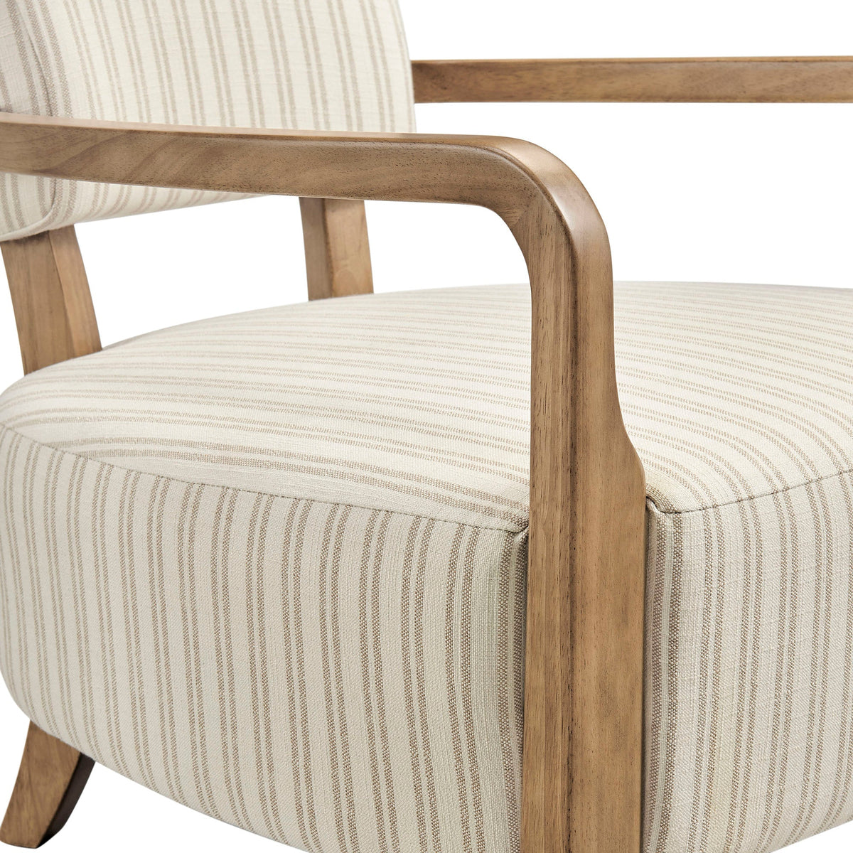 Zinnia Striped Fabric Upholstered Accent Chair by Modway, photo 7 of 9