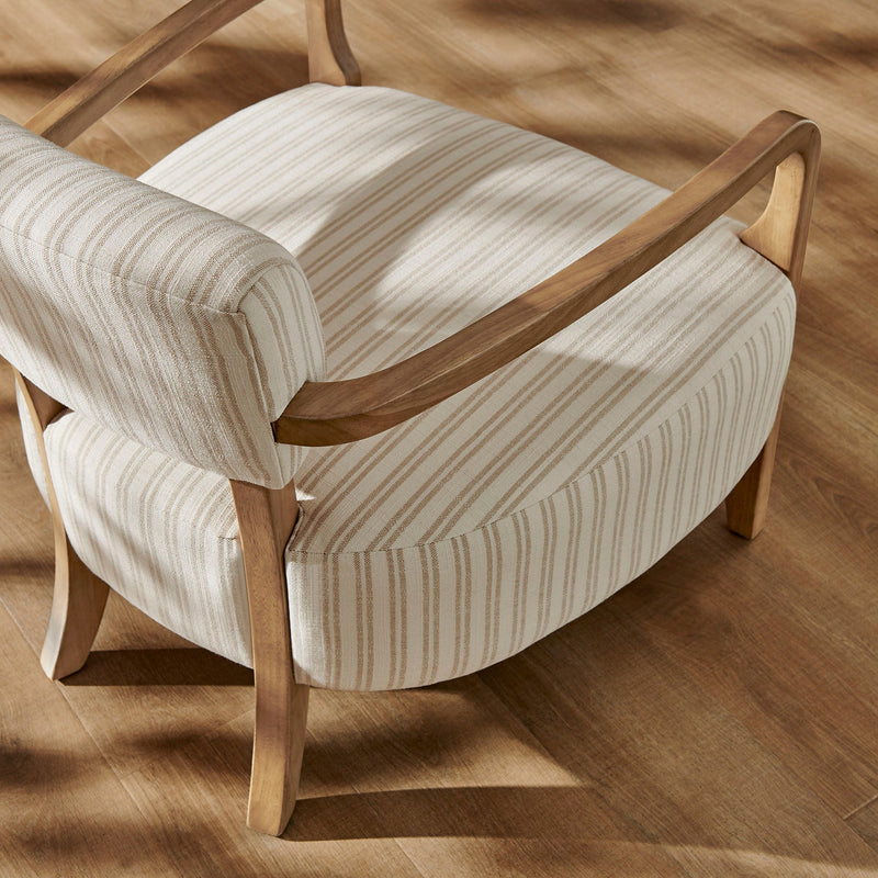 Zinnia Striped Fabric Upholstered Accent Chair by Modway, photo 9 of 9