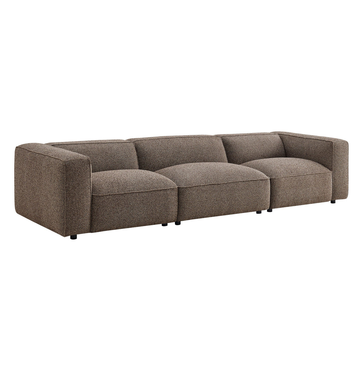Auren 3 Piece Lattice Bouclé Upholstered Modular Sofa by Modway, photo 8 of 21