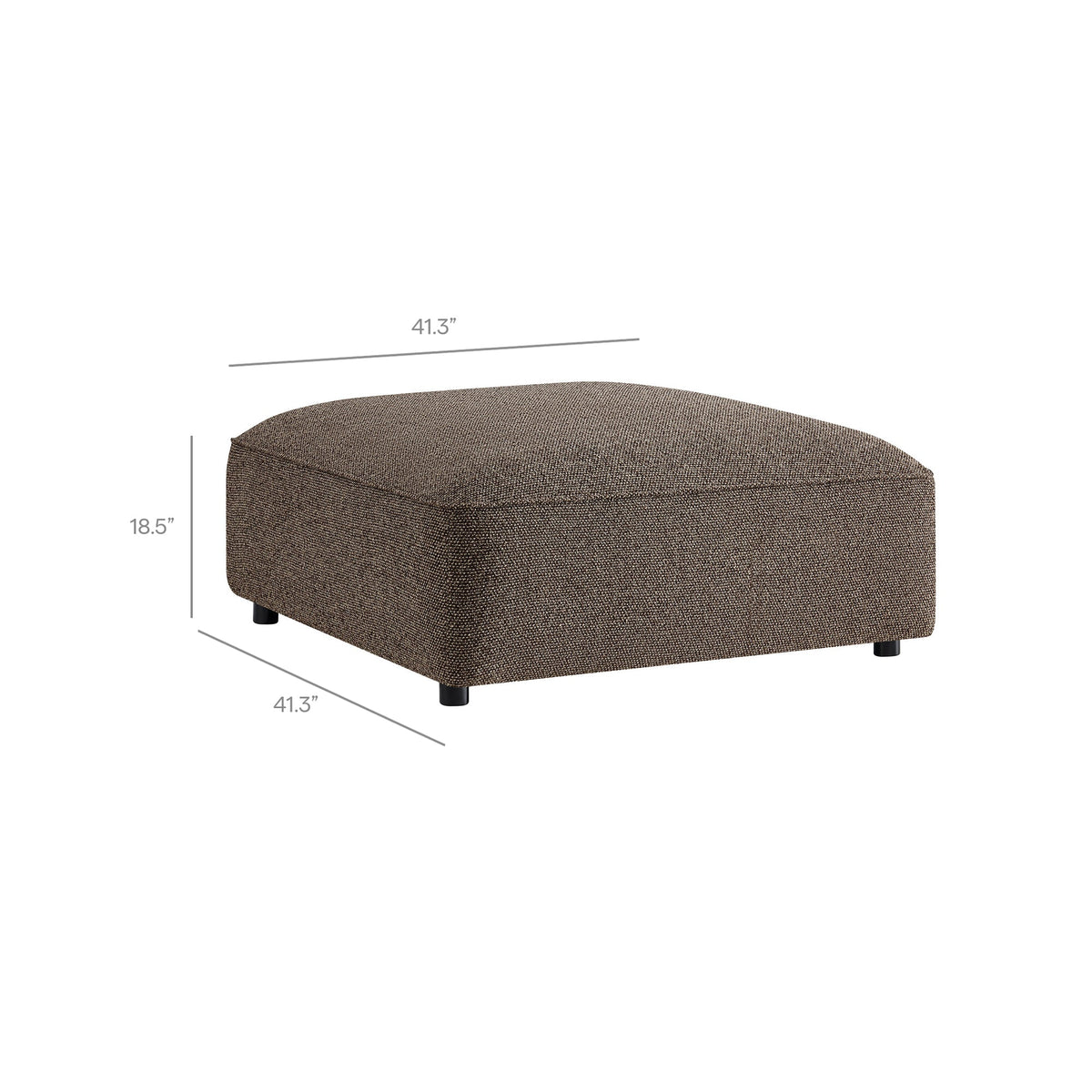 Auren 6 Piece Lattice Bouclé Upholstered Modular Sectional by Modway, photo 14 of 24