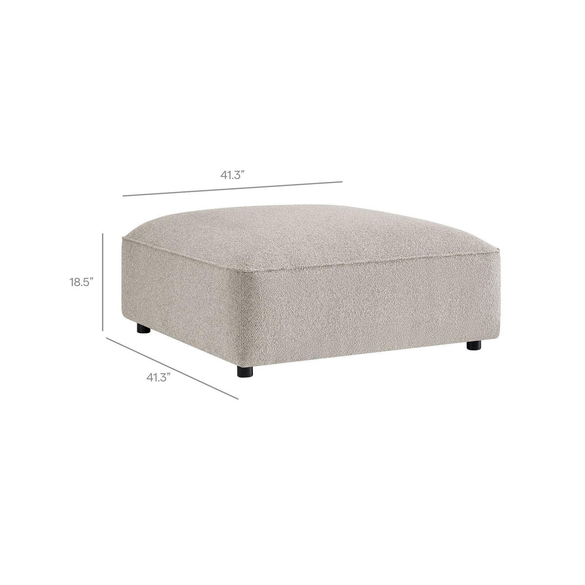 Auren 6 Piece Lattice Bouclé Upholstered Modular Sectional by Modway, photo 19 of 24