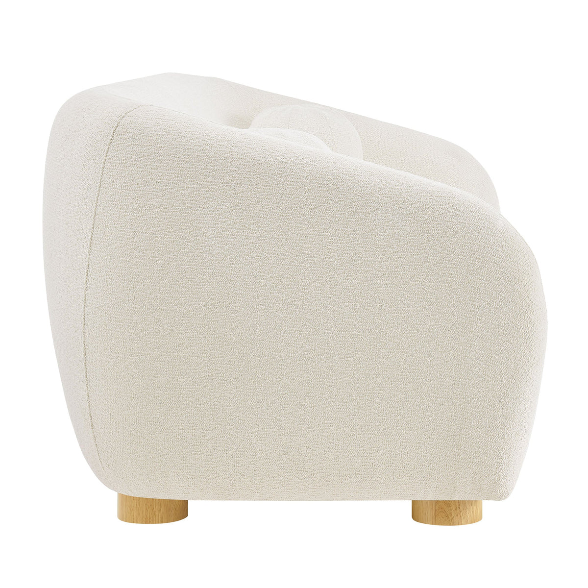 Holland 85" Chenille Fabric Sofa by Modway - Cream / Mustard / Pine, photo 5 of 30