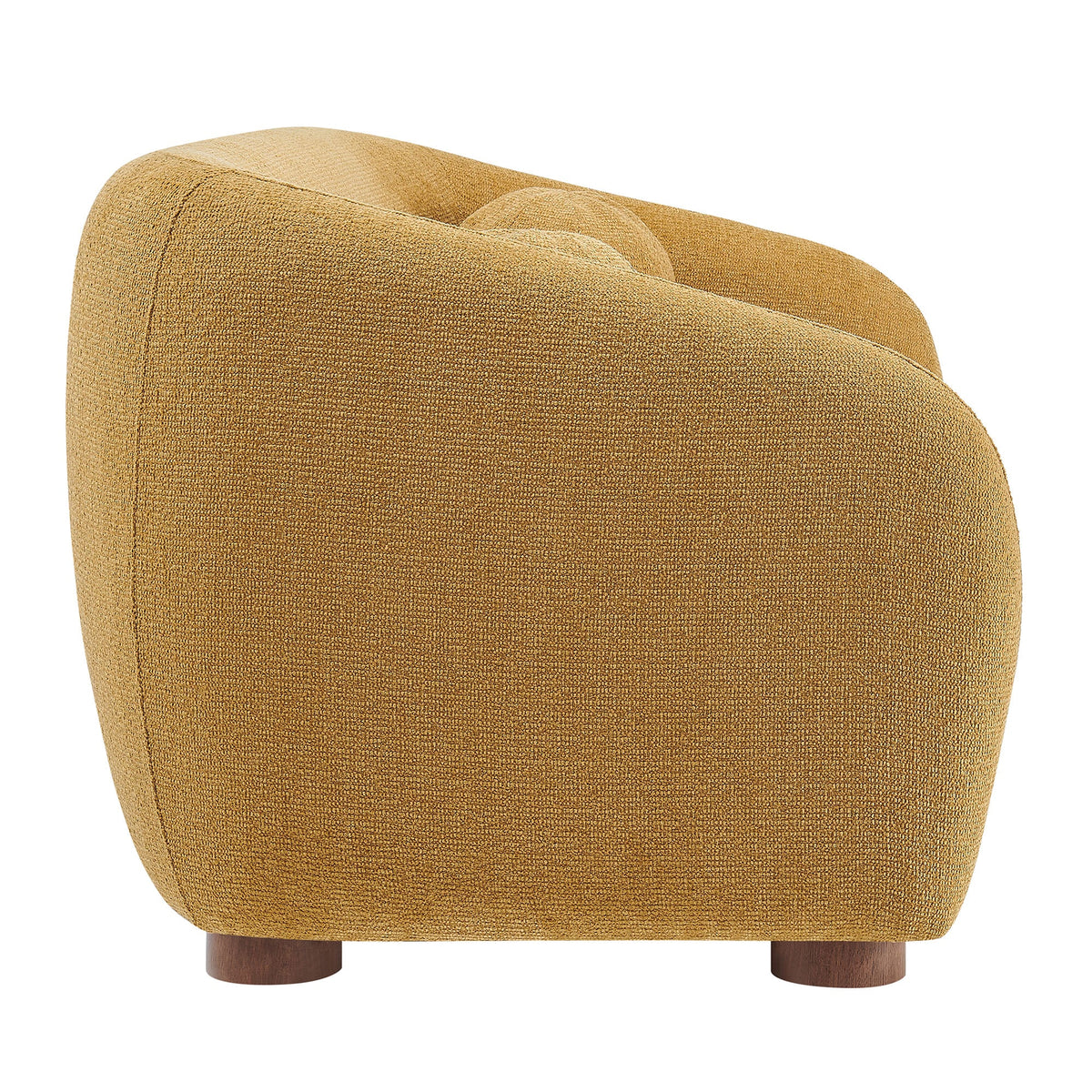 Holland 85" Chenille Fabric Sofa by Modway - Cream / Mustard / Pine, photo 15 of 30