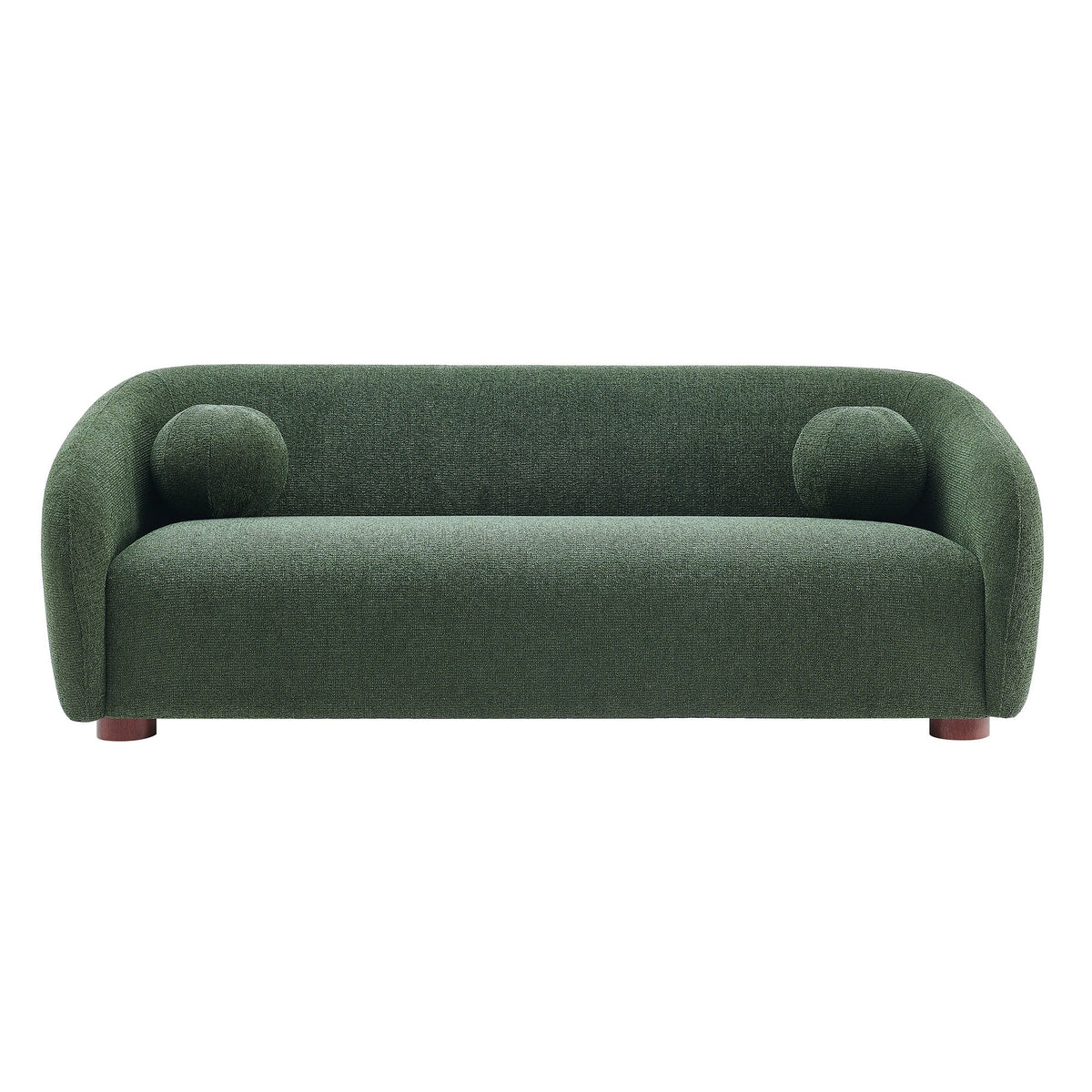Holland 85" Chenille Fabric Sofa by Modway - Cream / Mustard / Pine, photo 27 of 30