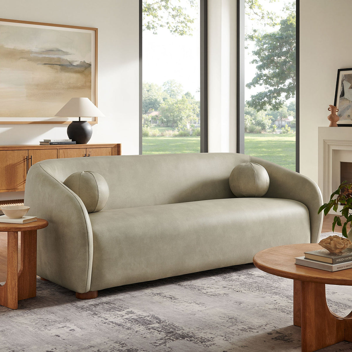 Holland 85" Vegan Leather Sofa by Modway, photo 8 of 27