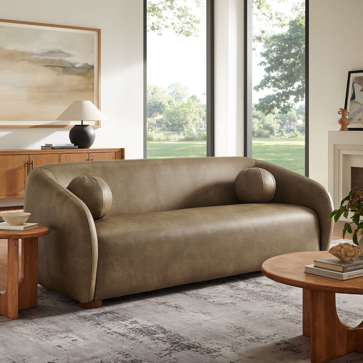 Holland 85" Vegan Leather Sofa by Modway, photo 17 of 27