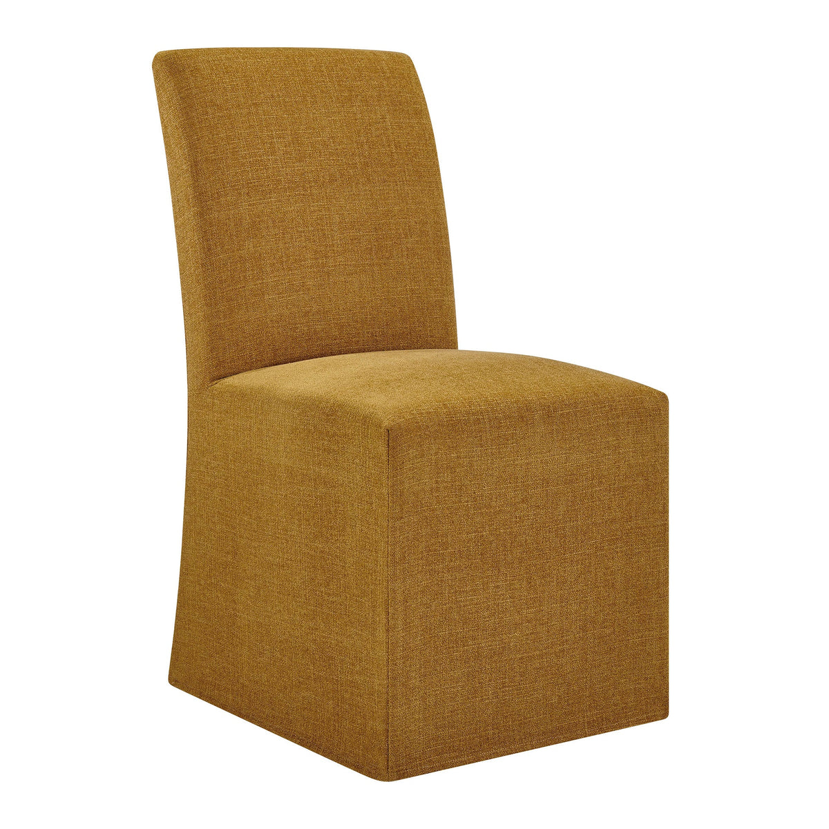 Aster Slub Weave Fabric Slipcovered Dining Chairs Set of 2 by Modway, photo 4 of 41