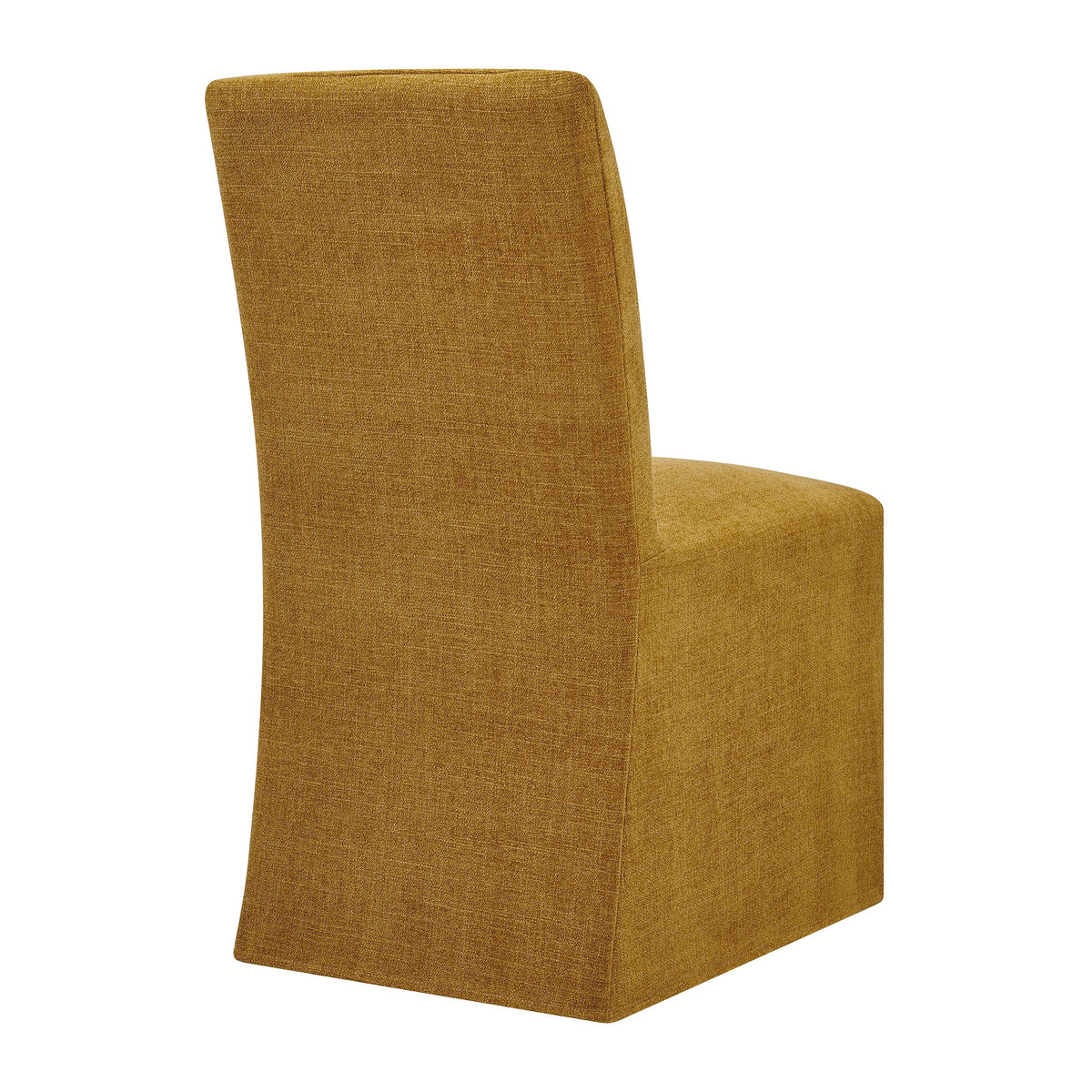 Aster Slub Weave Fabric Slipcovered Dining Chairs Set of 2 by Modway, photo 6 of 41