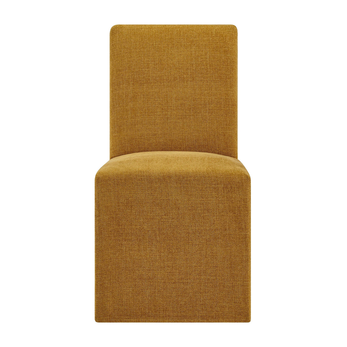 Aster Slub Weave Fabric Slipcovered Dining Chairs Set of 2 by Modway, photo 7 of 41