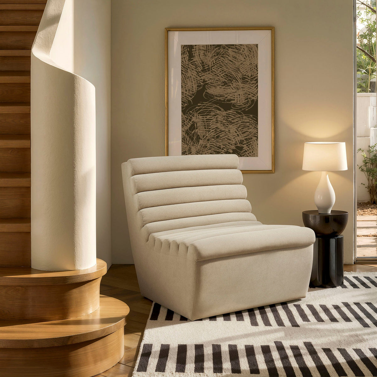 Corbin Performance Fleece Armless Accent Chair by Modway, photo 8 of 18