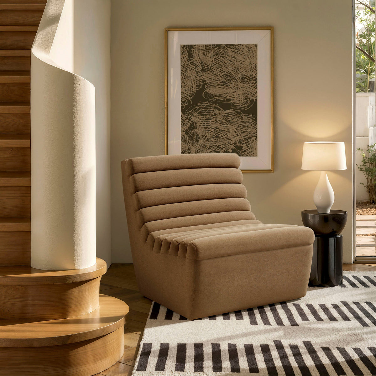 Corbin Performance Fleece Armless Accent Chair by Modway, photo 17 of 18