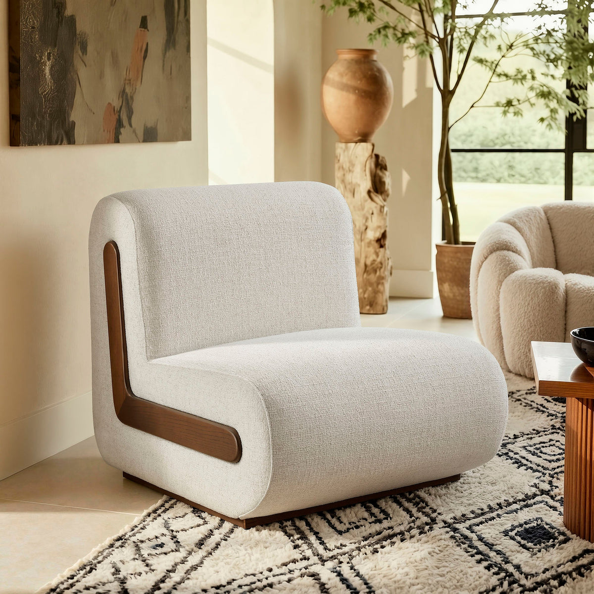 Denby Linen Blend Accent Chair by Modway, photo 8 of 18