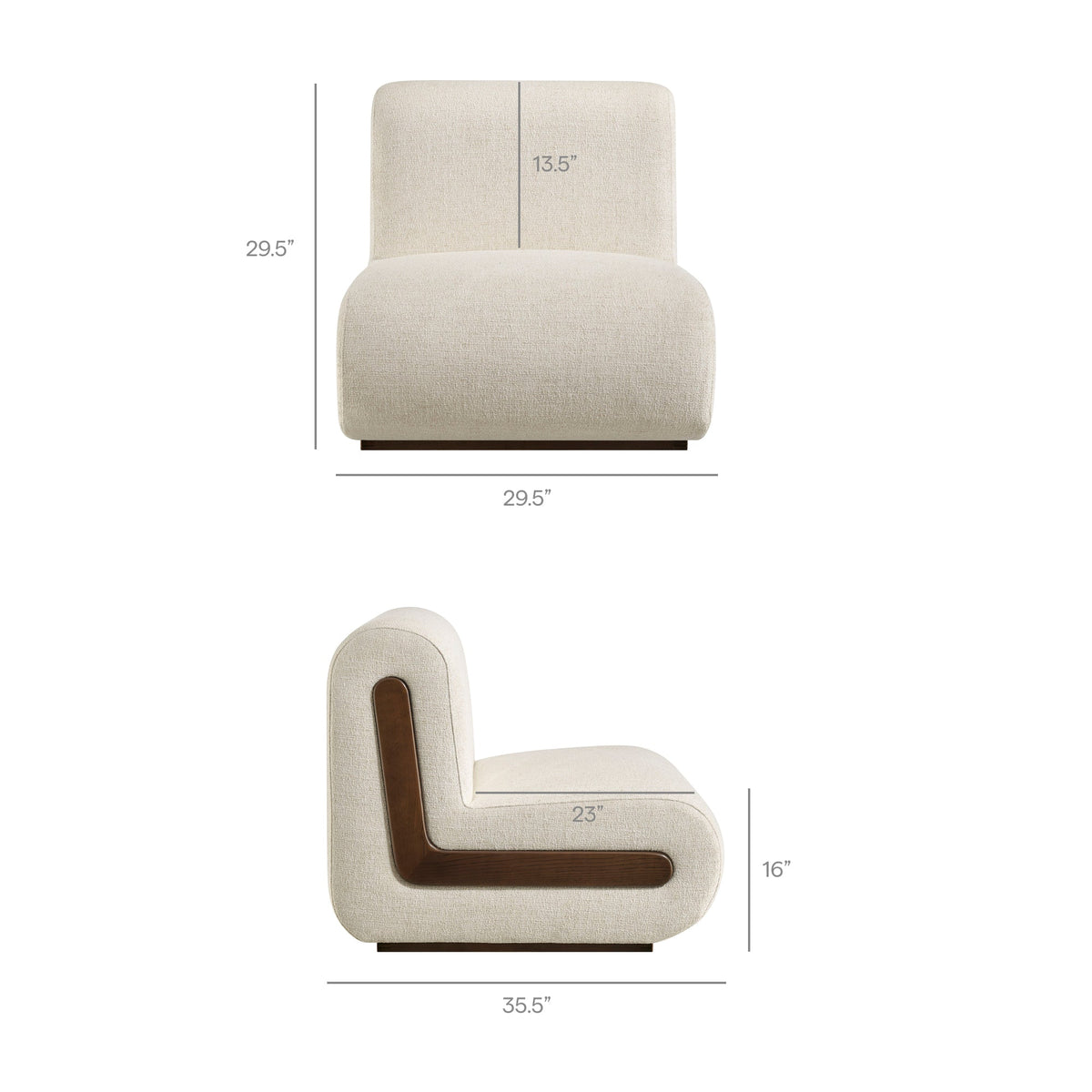 Denby Linen Blend Accent Chair by Modway, photo 3 of 18