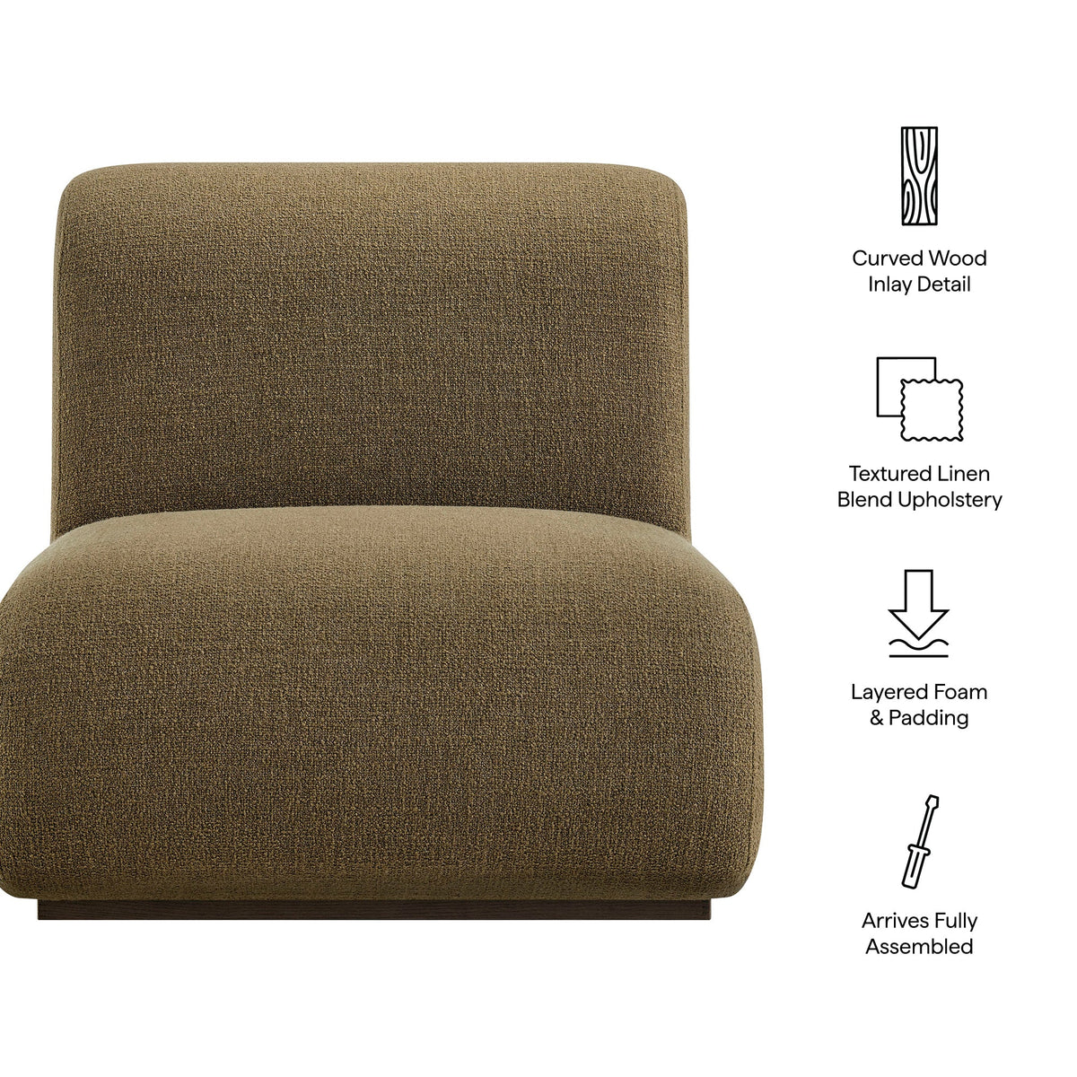 Denby Linen Blend Accent Chair by Modway, photo 11 of 18