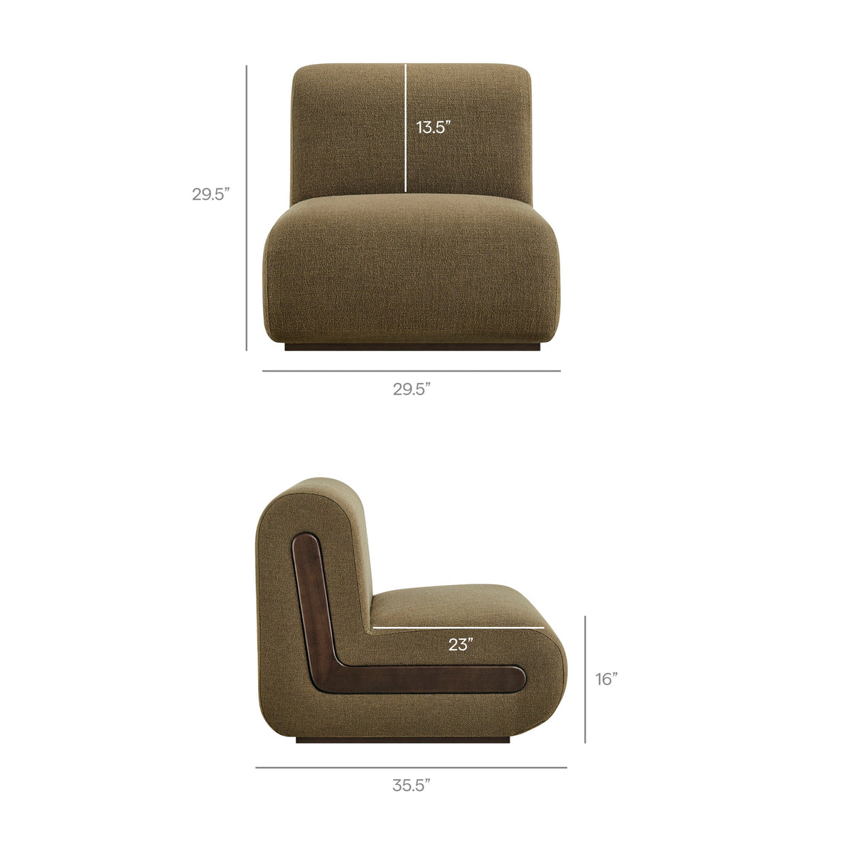 Denby Linen Blend Accent Chair by Modway, photo 12 of 18
