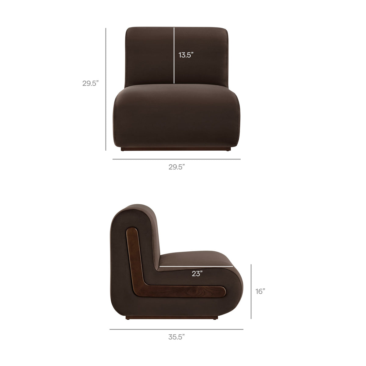 Denby Performance Velvet Accent Chair by Modway, photo 3 of 27