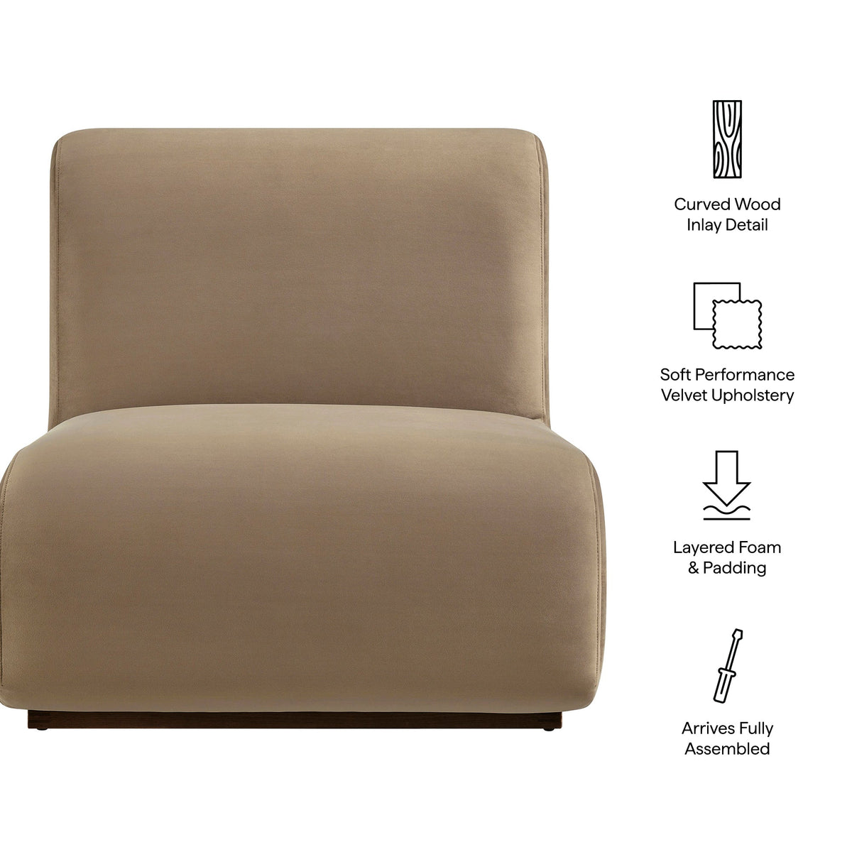 Denby Performance Velvet Accent Chair by Modway, photo 20 of 27