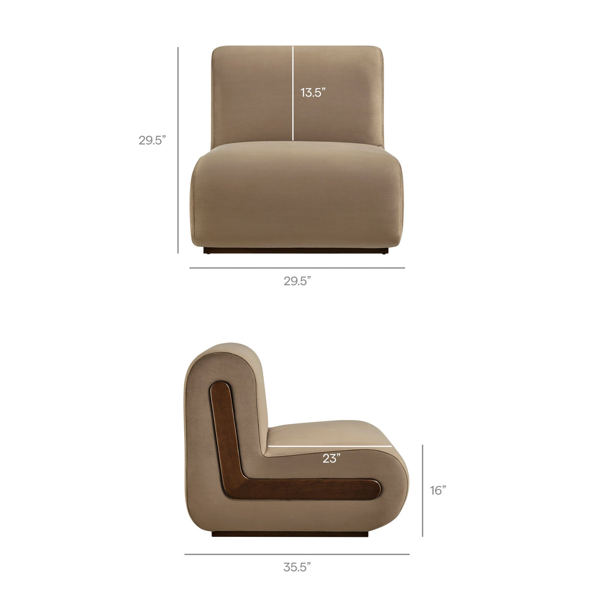 Denby Performance Velvet Accent Chair by Modway, photo 21 of 27