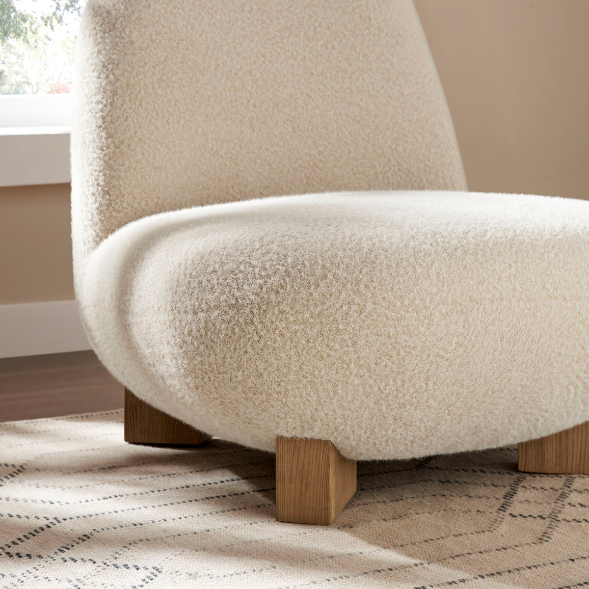 Norwood Faux Mohair Bean Shaped Accent Chair by Modway, photo 9 of 27