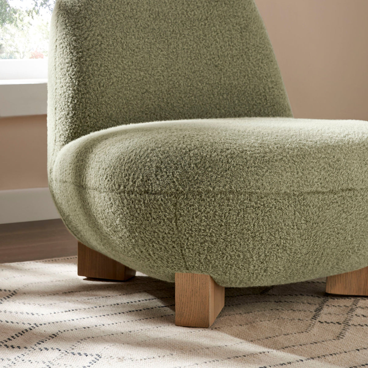 Norwood Faux Mohair Bean Shaped Accent Chair by Modway, photo 18 of 27