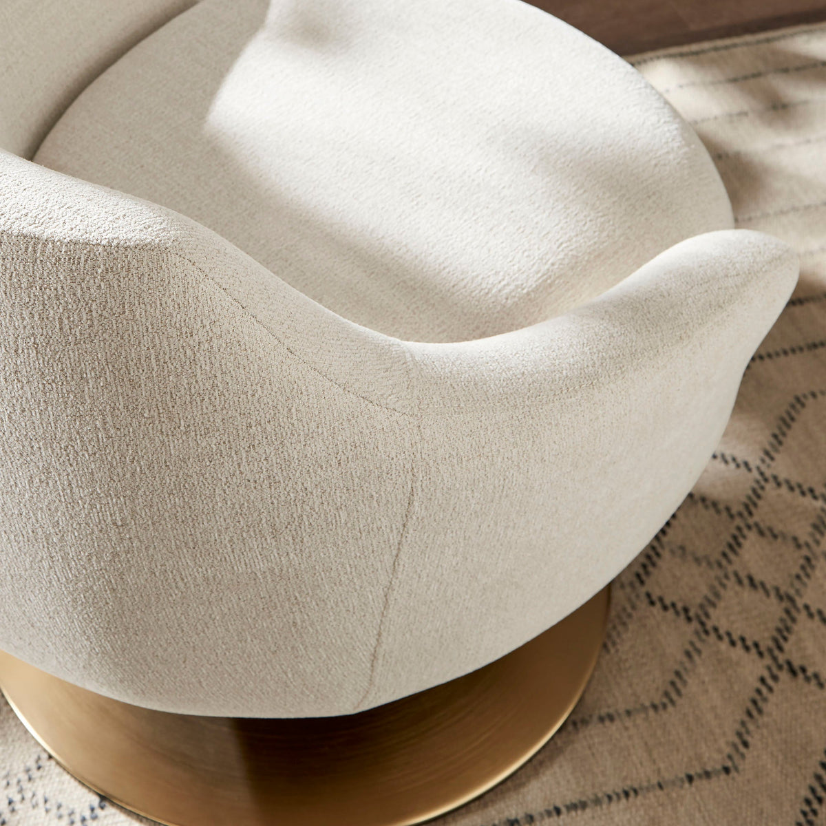 Quimby Melange Chenille Swivel Accent Chair by Modway, photo 27 of 27