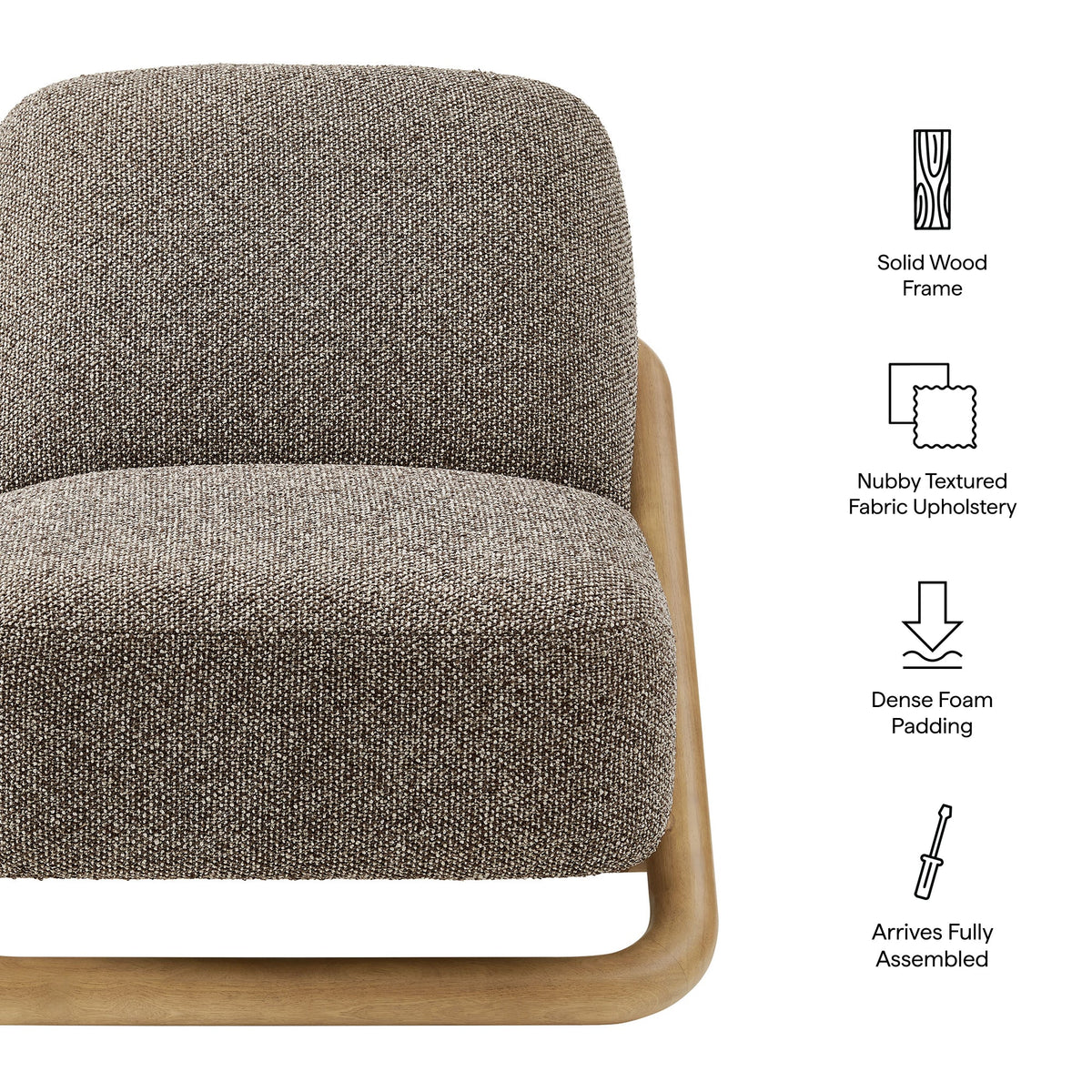 Vander Textured Fabric Accent Chair by Modway, photo 2 of 30