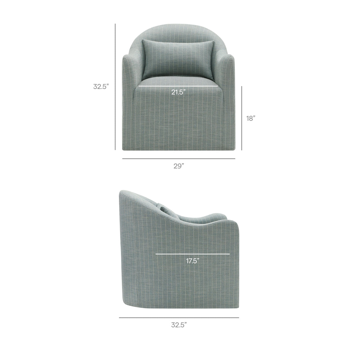 Bardot Striped Accent Chair by Modway, photo 12 of 18