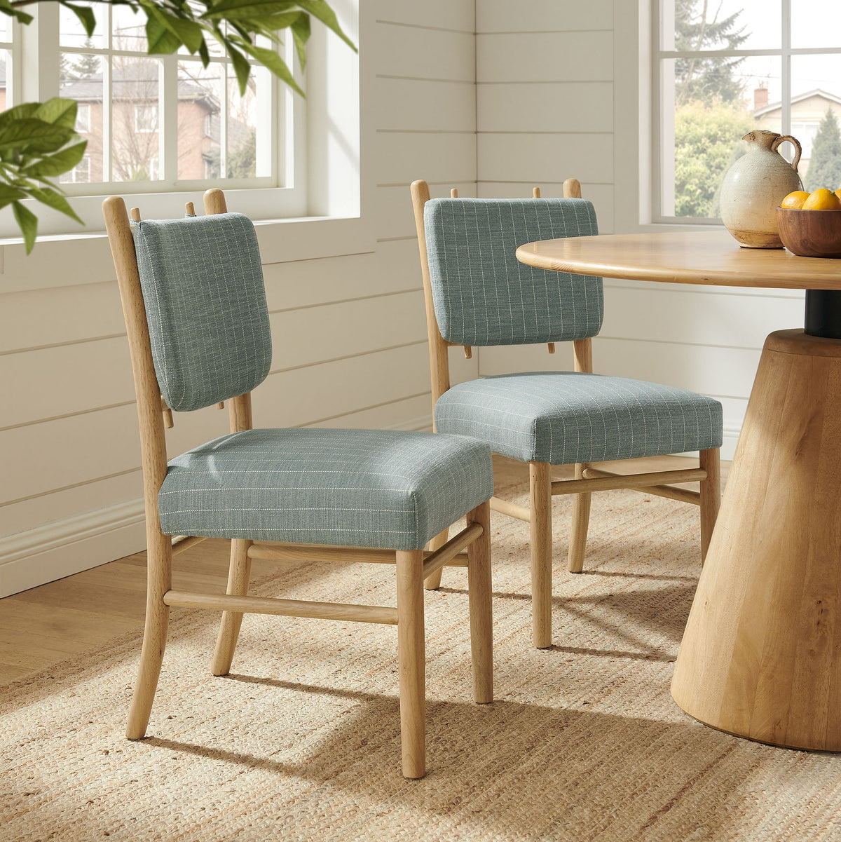 Mauden Striped Dining Side Chairs Set of 2 by Modway, photo 19 of 20