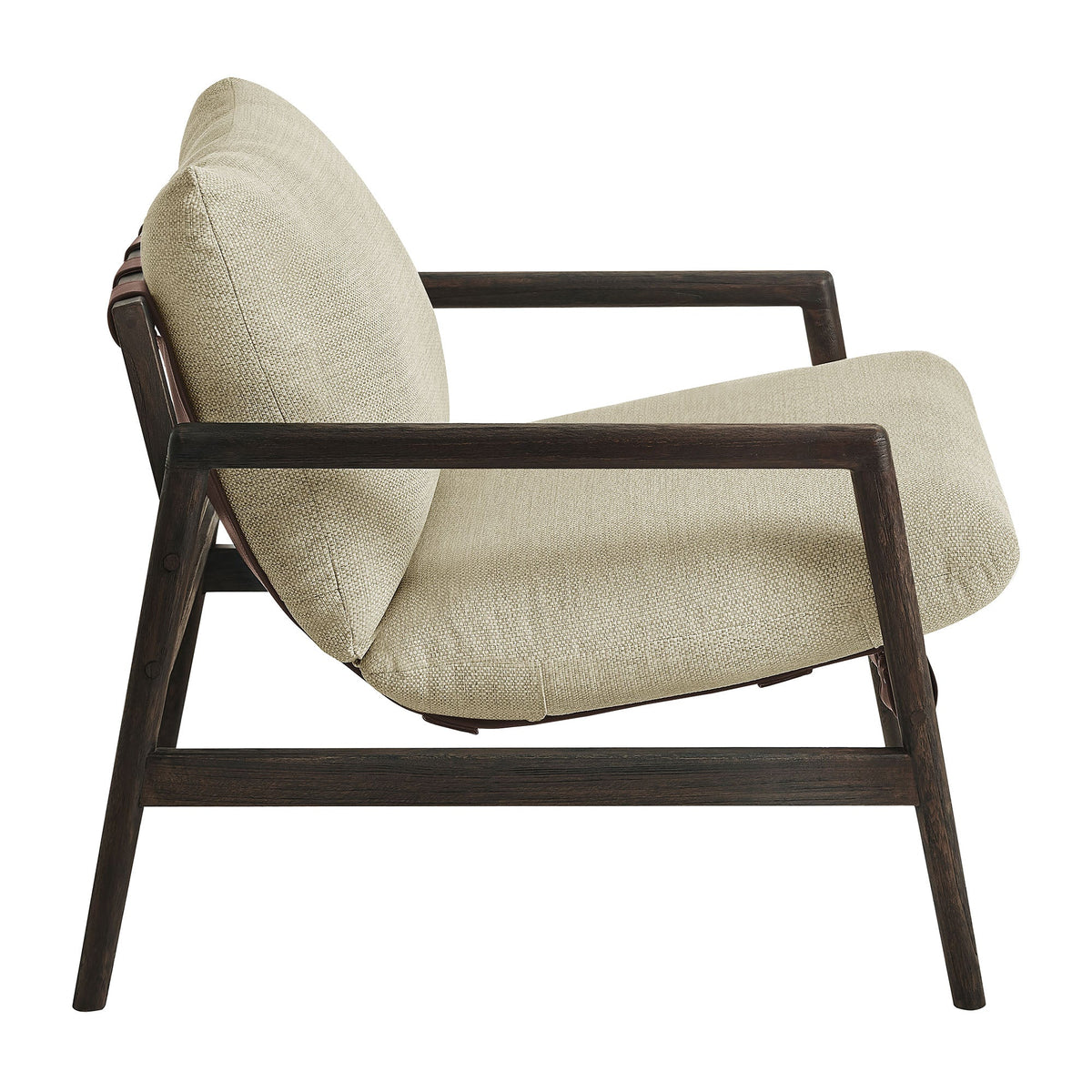 Nomi Outdoor Patio Teak Wood Sling Chair by Modway, photo 4 of 36