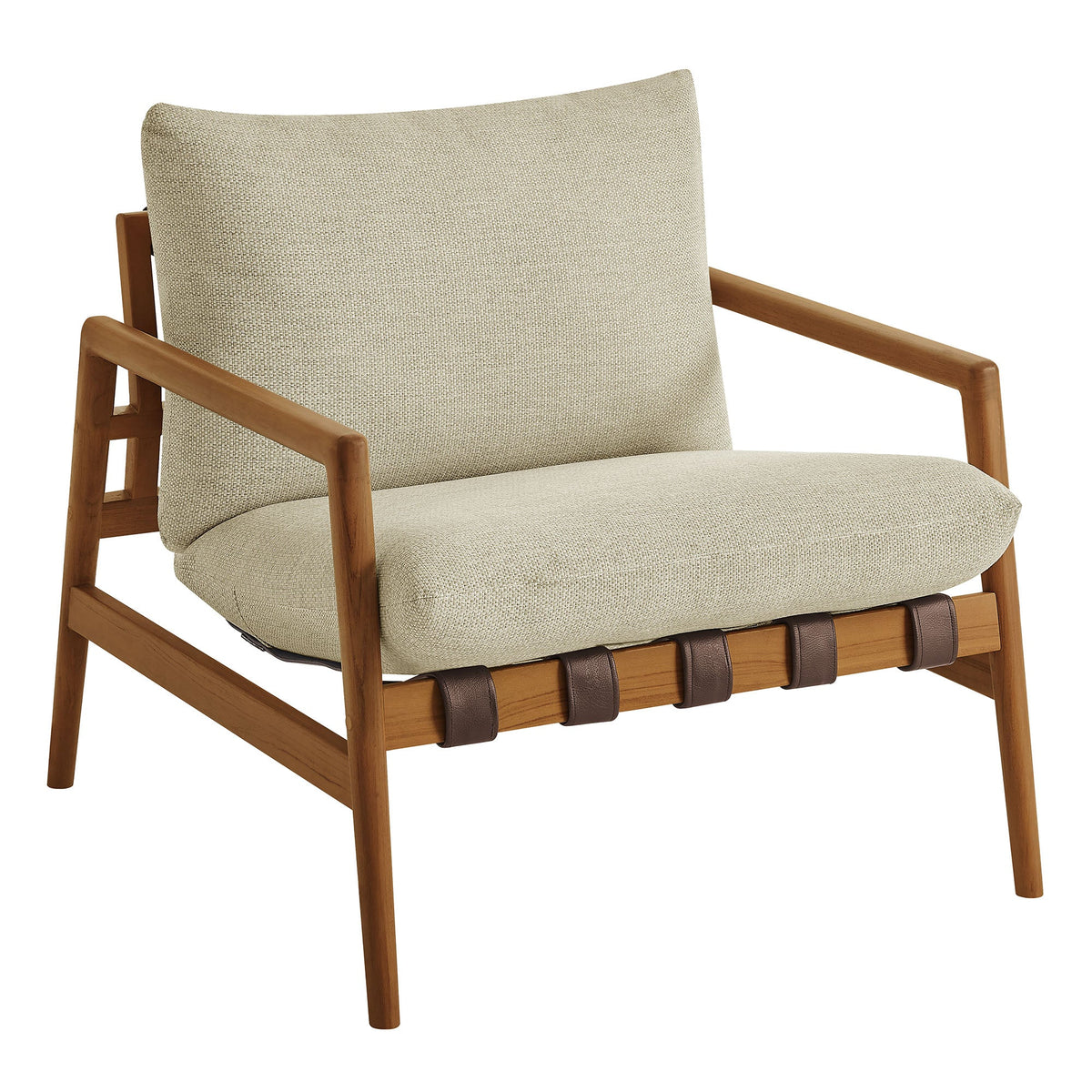 Nomi Outdoor Patio Teak Wood Sling Chair by Modway, photo 13 of 36