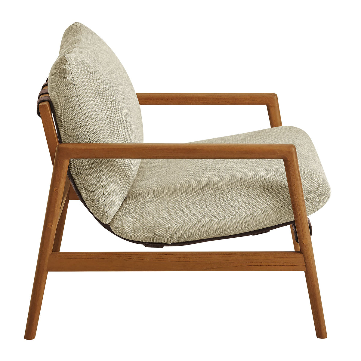 Nomi Outdoor Patio Teak Wood Sling Chair by Modway, photo 16 of 36