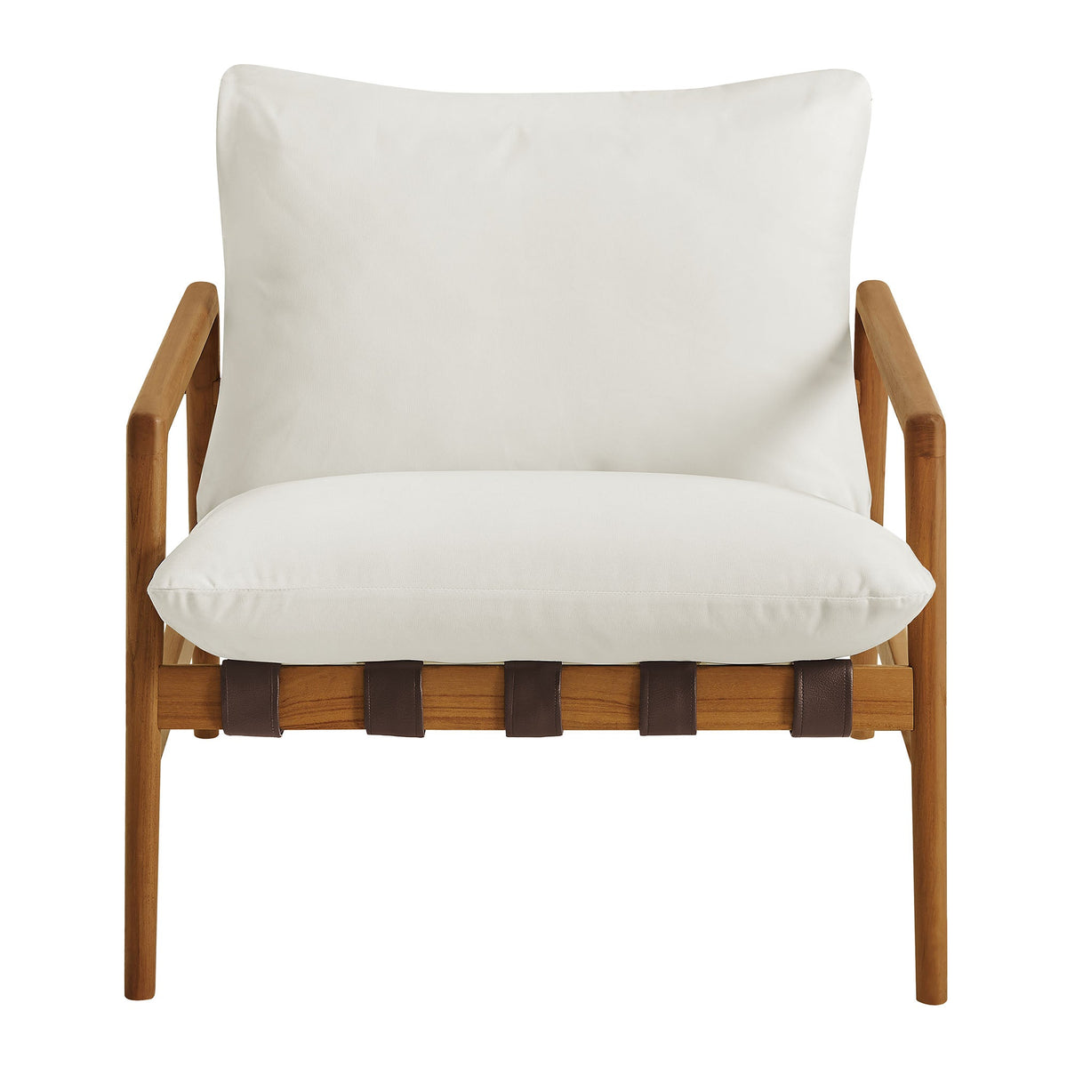 Nomi Outdoor Patio Teak Wood Sling Chair by Modway, photo 29 of 36