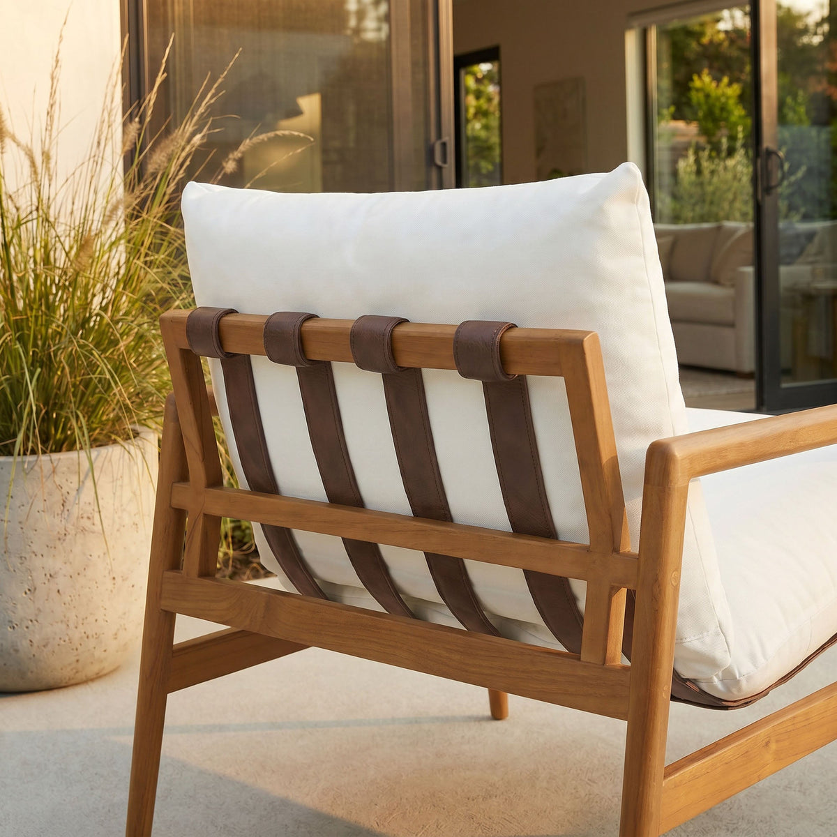 Nomi Outdoor Patio Teak Wood Sling Chair by Modway, photo 36 of 36