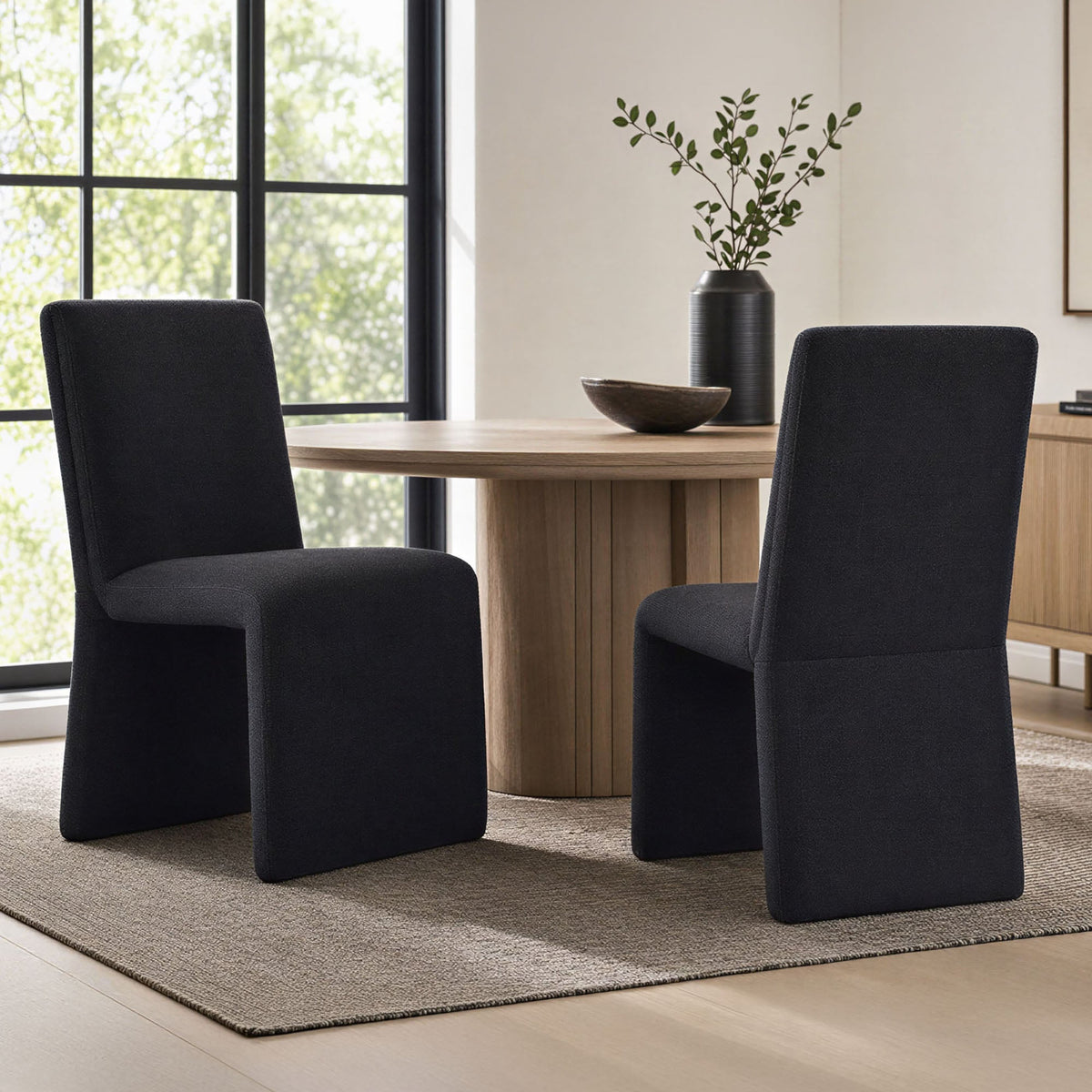 Emory Upholstered Fabric Dining Side Chair Set of 2 by Modway, photo 9 of 41