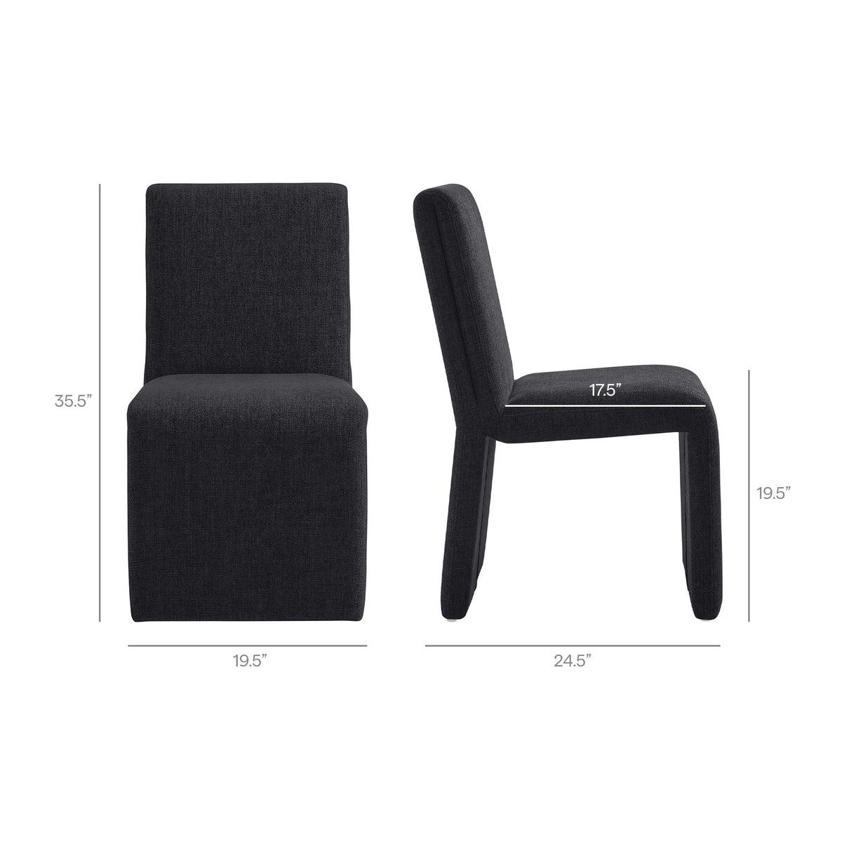 Emory Upholstered Fabric Dining Side Chair Set of 2 by Modway, photo 2 of 41