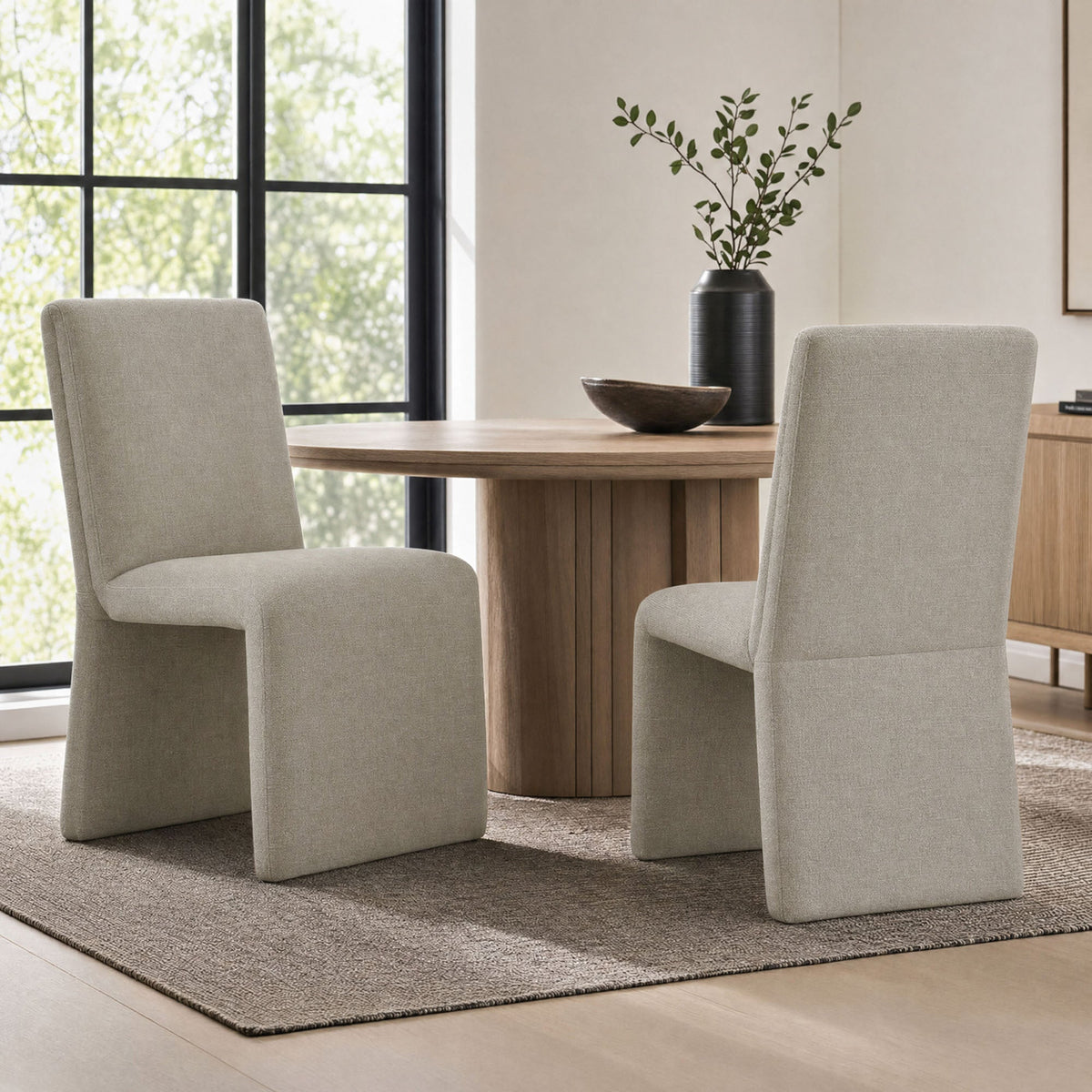 Emory Upholstered Fabric Dining Side Chair Set of 2 by Modway, photo 19 of 41