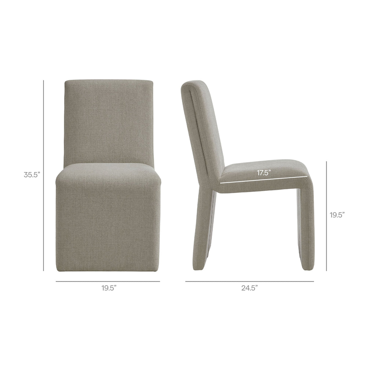 Emory Upholstered Fabric Dining Side Chair Set of 2 by Modway, photo 12 of 41
