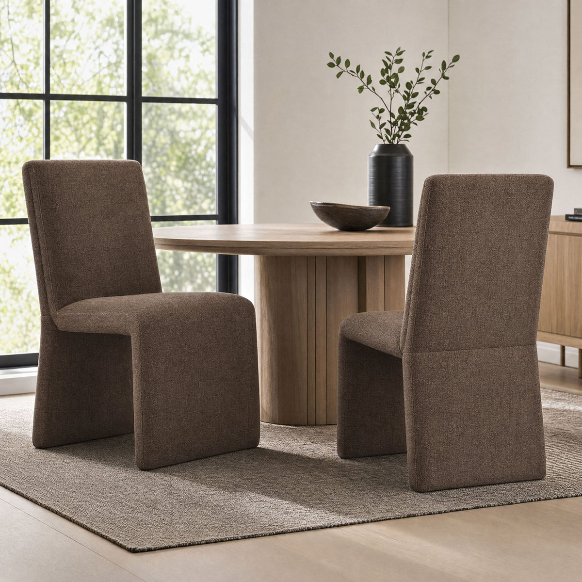 Emory Upholstered Fabric Dining Side Chair Set of 2 by Modway, photo 29 of 41